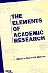 The Elements of Academic Research The Elements of Academic Research