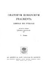 Oratorum Romanorum fragmenta liberae rei publicae