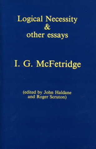 Logical Necessity and Other Essays (Hardcover)
