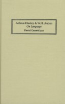 Aldous Huxley & W.H. Auden: On Language (Locust Hill Literary Studies)
