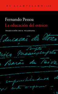 Portada de La educación del estoico, de Fernando Pessoa