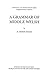 A Grammar of Middle Welsh by D. Simon Evans