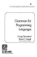 Grammars for Programming Languages (Hardcover)