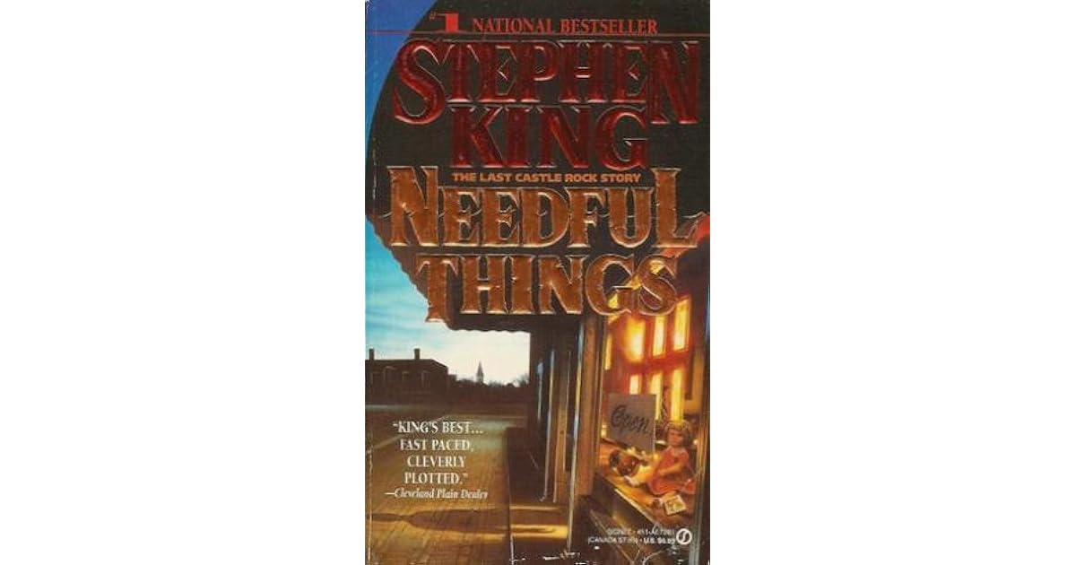 Edward Lorn S Review Of Needful Things The Last Castle Rock Story