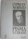 Listy by Cyprian Kamil Norwid
