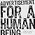 Advertisement for a Human Being by Shira Erlichman