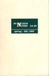 Pynchon Notes 24-25 (Spring - Fall 1989)