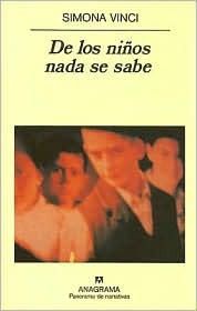 Portada de De los niños nada se sabe, de Simona Vinci