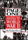 Page One: The Front Page History of World War II (Hardcover)