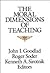 The Moral Dimensions of Teaching (Jossey Bass Education Series)