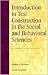 Introduction to Test Construction in the Social and Behaviora... by Joshua A. Fishman