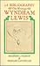 Bibliography of the Writings of Wyndham Lewis