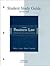 Student Study Guide t/a Business Law: The Ethical, Global, and E-Commerce Environment
