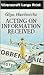 Acting On Information Received (U) (Ulverscroft Large Print Series)