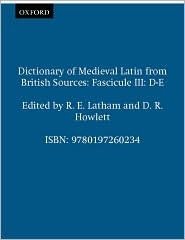Dictionary of Medieval Latin from British Sources: Fascicule D-E (Paperback)