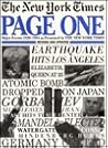 Page One: Major Events 1920-1994 As Presented in the New York Times