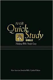 Holy Bible: New American Standard Version, Black, Bonded Leather, Quick Study Bible