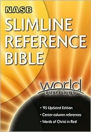 Slimline Reference Bible: New American Standard Bible, Burgundy Bonded Leather