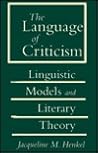 The Language of Criticism: Linguistic Models and Literary Theory