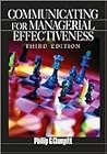 Communicating for Managerial Effectiveness
