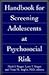 Handbook for Screening Adol...