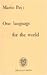 One Language for the World