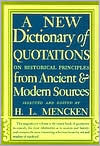 A New Dictionary of Quotations on Historical Principles from Ancient and Modern Sources (Hardcover)