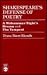 Shakespeare's Defense of Poetry: A Midsummer Night's Dream and The Tempest