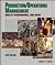Production & Operations Management : Quality, Performance, and Value