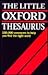 The Little Oxford Thesaurus