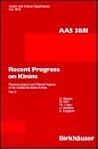Recent Progress on Kinins, Vol. II (Agents & Actions Supplements)