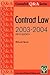 Contract Law Q&A 2003-2004 (Questions and Answers)