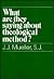 What Are They Saying About the Theological Method? by J.J. Mueller