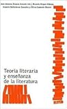 Teoría literaria y enseñanza de la literatura