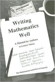 Writing Mathematics Well (Paperback)