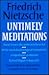 Untimely Meditations (German Philosophy)
