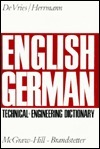 Cover of English-German Technical and Engineering Dictionary