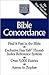 Bible Concordance Nelson's Pocket Reference Series