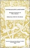 Austroasiatic Languages: Essays in Honour of H. L. Shorto