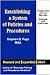 Establishing a System of Policies and Procedures