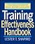 Training Effectiveness Handbook: A High-Results System for Design, Delivery, and Evaluation