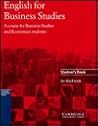 English for Business Studies Student's book: A Course for Business Studies and Economics Students