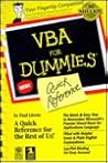Vba for Dummies Quick Reference