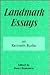 Landmark Essays on Kenneth ...