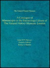 A Catalogue of Manuscripts in the Entomology Library of the Natural History Museum, London (Historical Studies in the Life and Earth Sciences, 5)