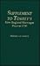 Supplement to Torrey's New England Marriages Prior to 1700