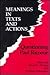 Meanings in Texts and Actions: Questioning Paul Ricoeur (Studies in Religion and Culture)