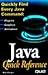 Java Quick Reference