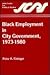 Black Employment in City Government, 1973-1980
