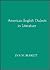 American English Dialects in Literature